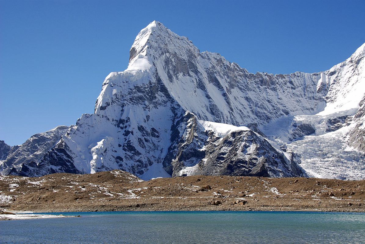 17 Nyanang Ri South And East Faces From Kong Tso Nyanang Ri (7071m) South and East Faces close up from Kong Tso.